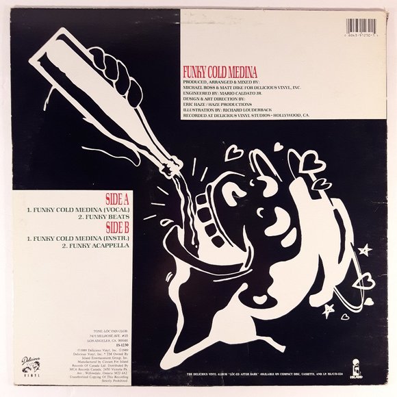 Tone-Loc - Funky Cold Medina - 12 Inch Single Vinyl LP Record - Picture 2 of 4